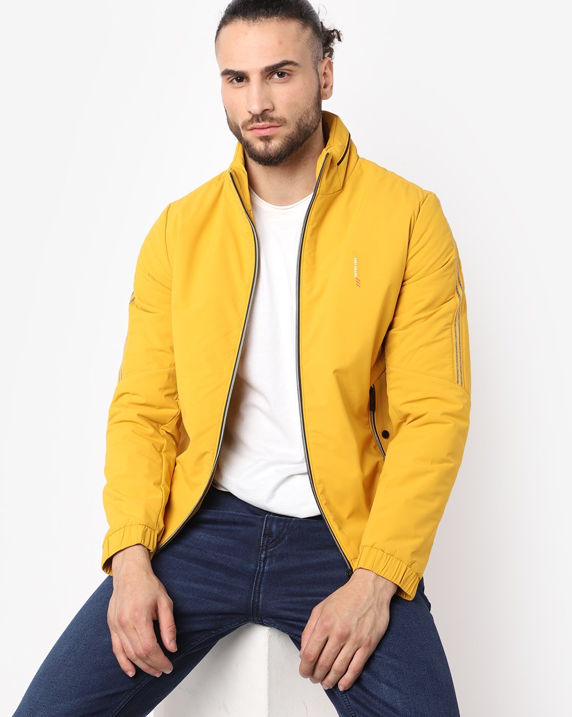 Nylon hooded jacket - Dark yellow - Men | H&M IN-anthinhphatland.vn