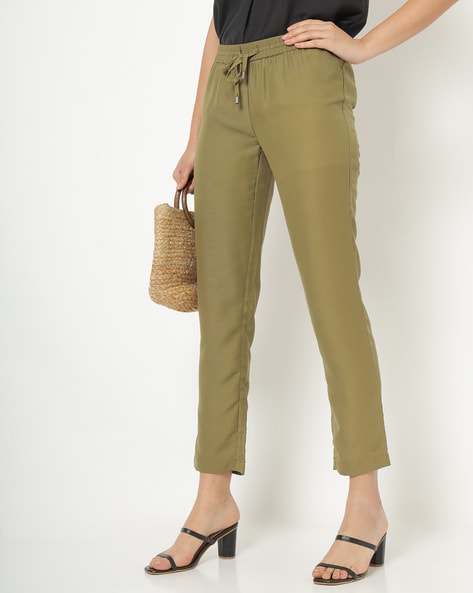 Buy Gray Trousers & Pants for Women by FITHUB Online | Ajio.com