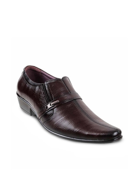 Maroon color formal shoes sale