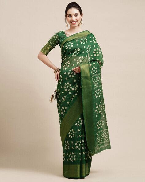 Buy Green Sarees for Women by Saree mall Online | Ajio.com
