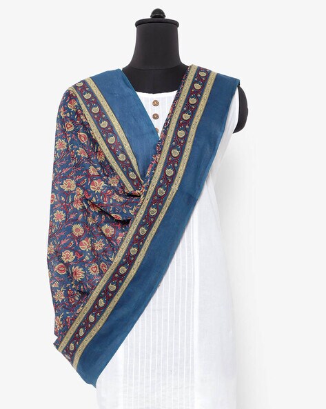 Floral Print Panelled Dupatta Price in India
