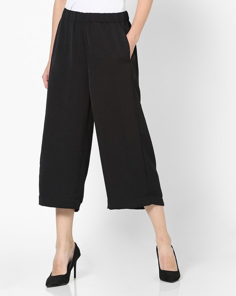 Khaki Elasticated Waist Pull On Culottes | Womens Trousers | Select Fashion  Online