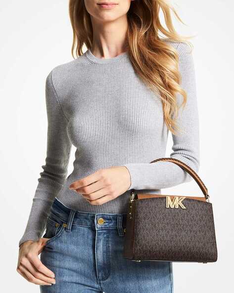 Michael Kors Karlie Small Studded Leather Crossbody