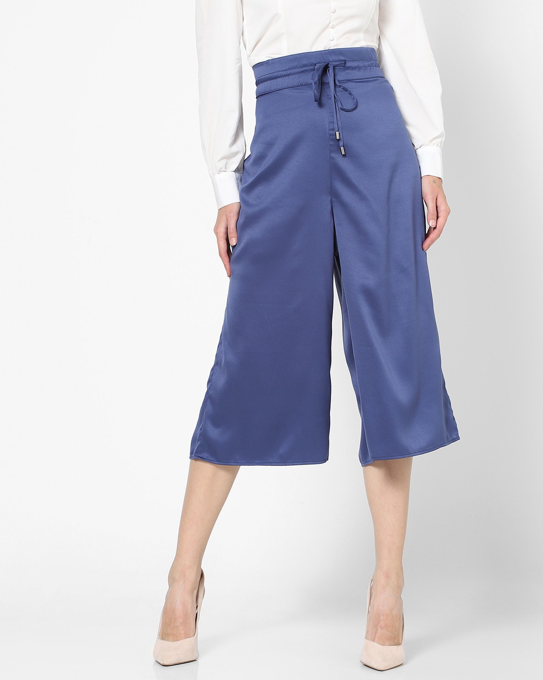 Buy Blue Trousers & Pants for Women by Encrustd Online