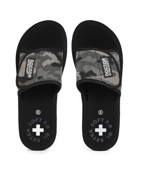 kapani black slide flip flop