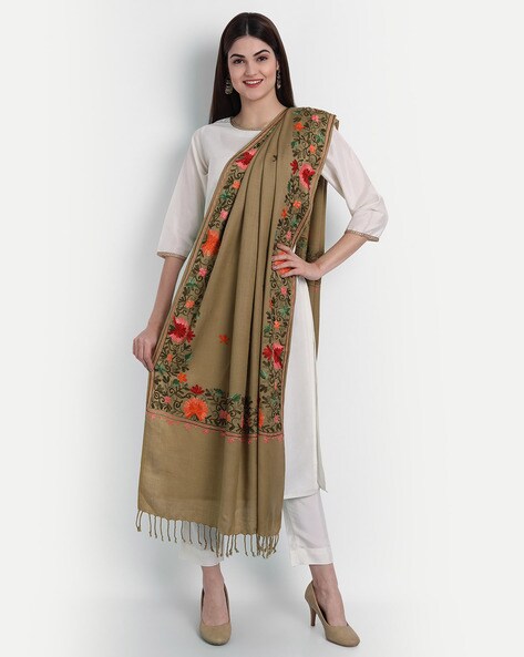 Floral Printed Regular  Stole Price in India