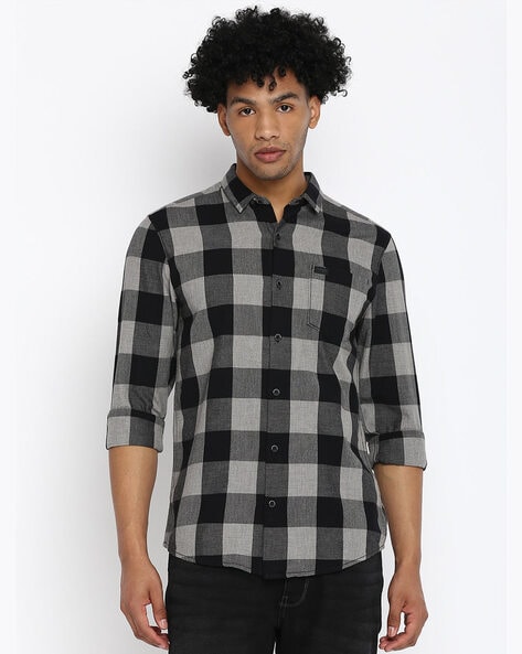 Buy Black & Grey Shirts for Men by WRANGLER Online 