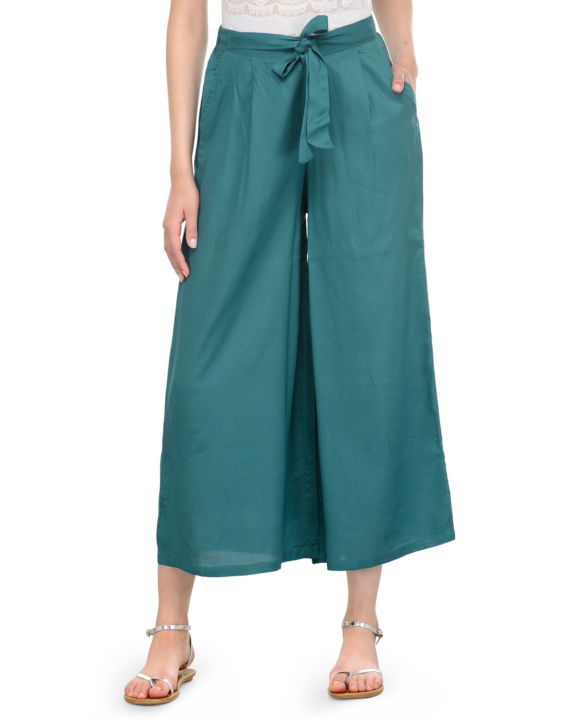 Buy online Tie Front Pleated Peg Trouser from bottom wear for Women by  Bitterlime for ₹539 at 40% off | 2024 Limeroad.com