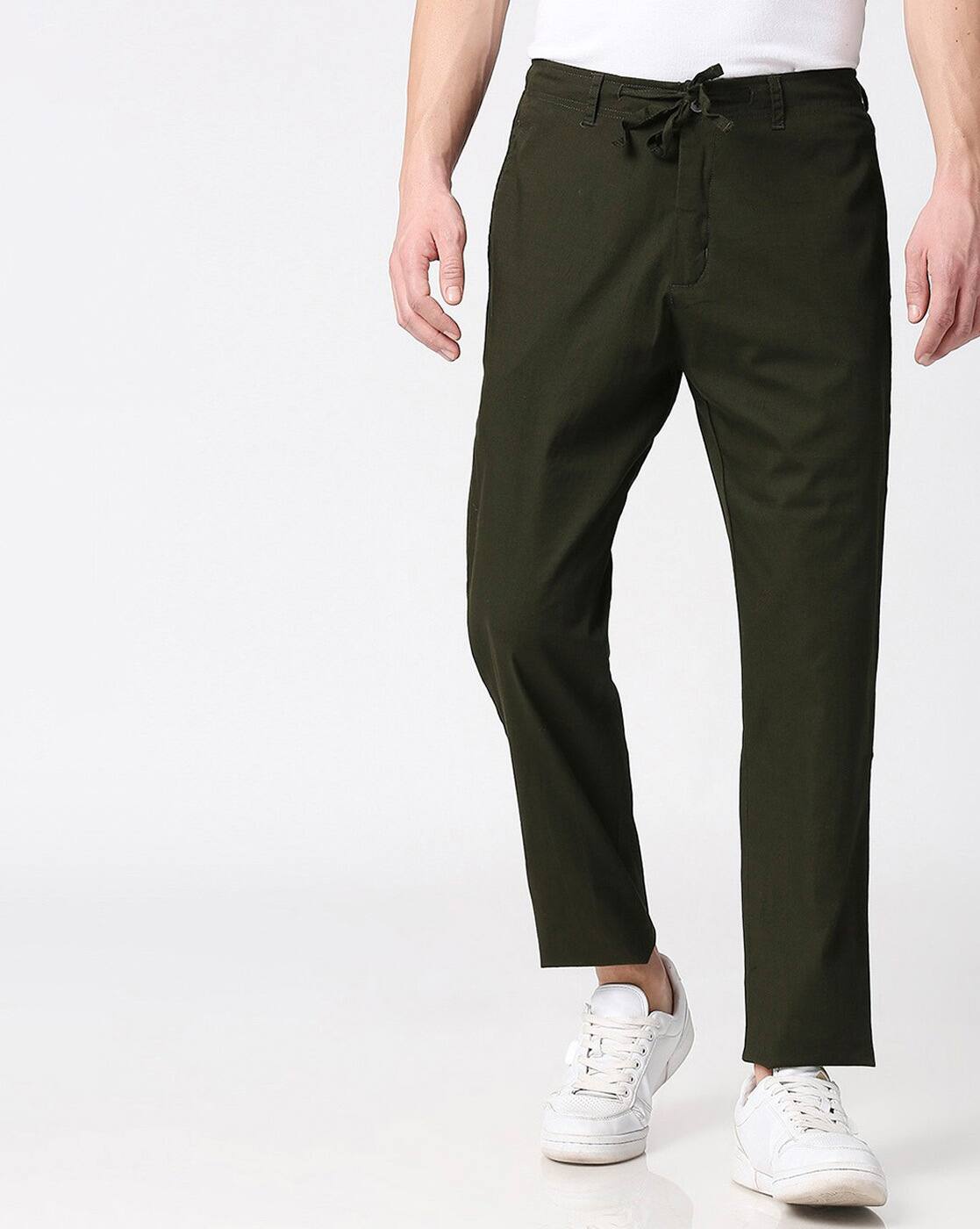 Buy Green Trousers \u0026 Pants for Men by 