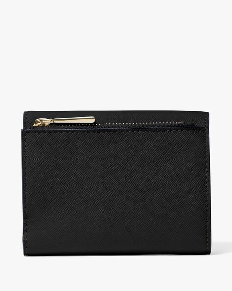 MICHAEL KORS Jet Set Charm Medium Slim Bifold Wallet Black Leather