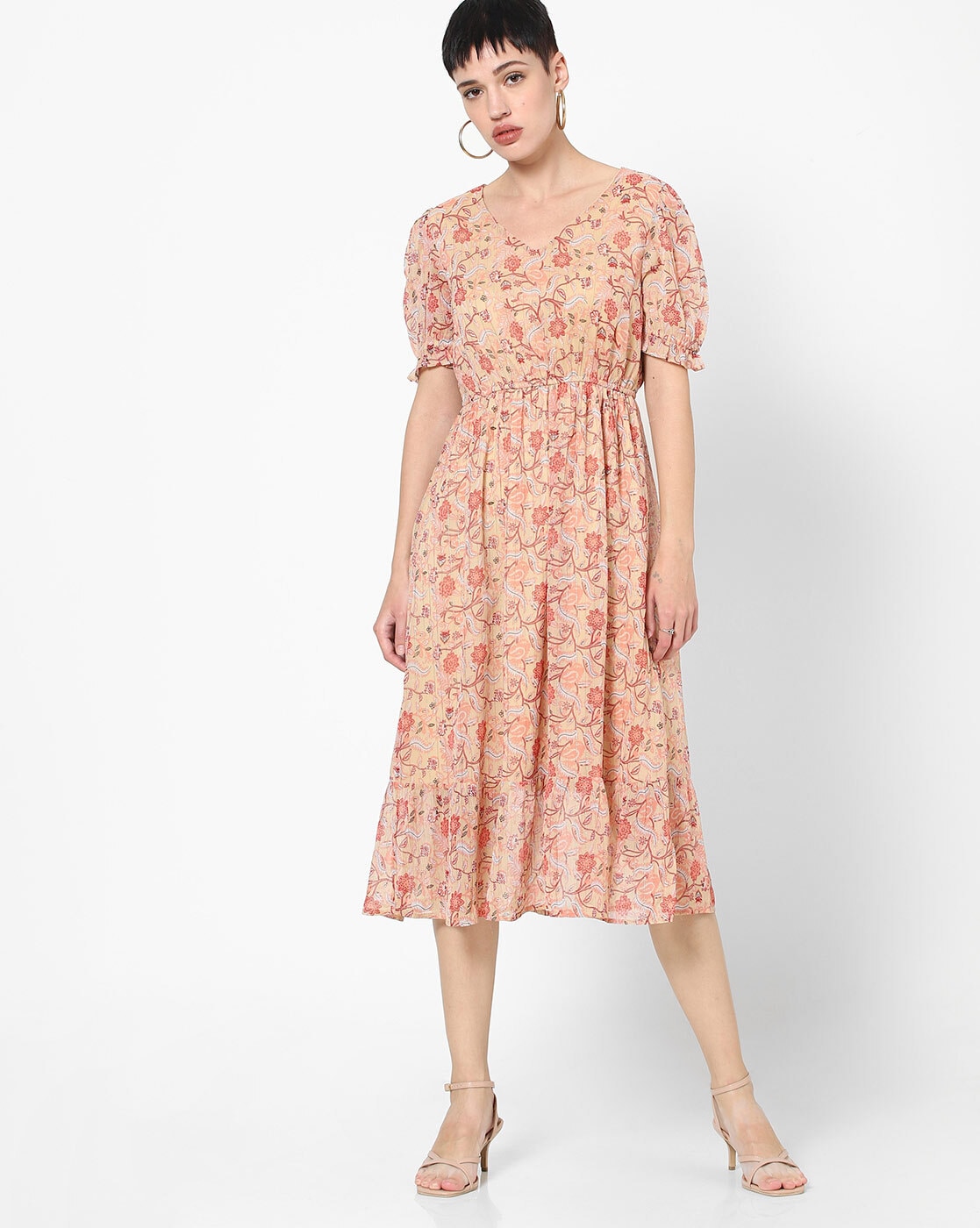 Buy Off-White & Pink Dresses for Women by AJIO Online | Ajio.com