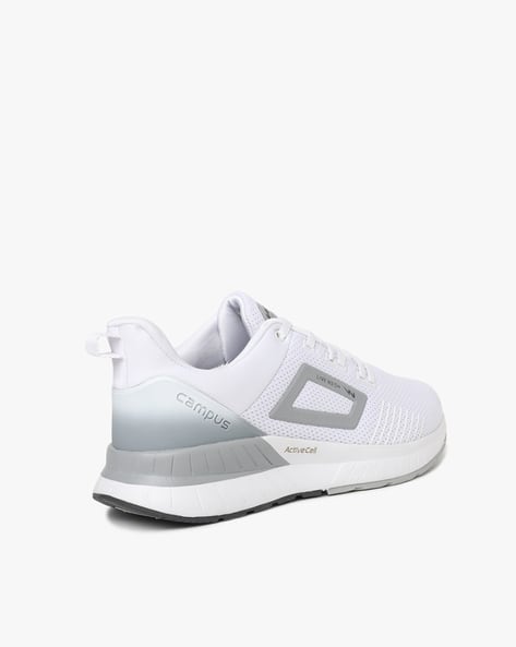 campus evok white running shoes