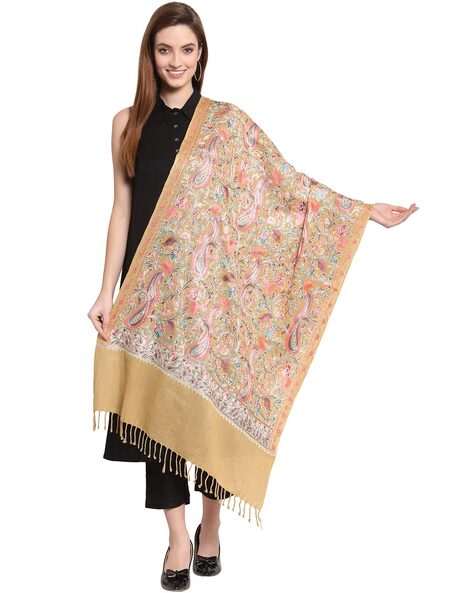 Paisley Shawl with Fringes Price in India