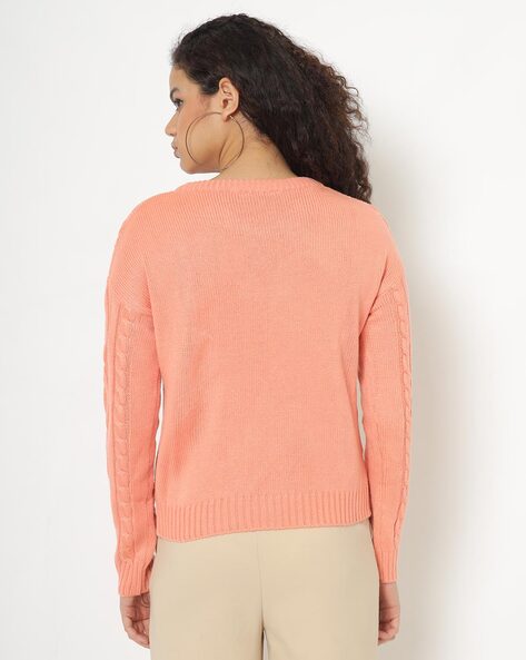 Peach color outlet sweater