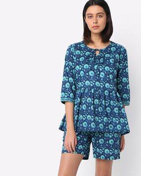aasi-house of nayo Printed Top with Shorts Set-picture-22