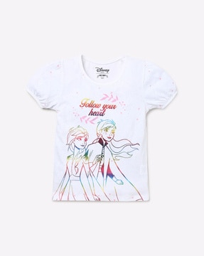 stuk Verfijnen formeel Buy White Tshirts for Girls by KG FRENDZ Online | Ajio.com