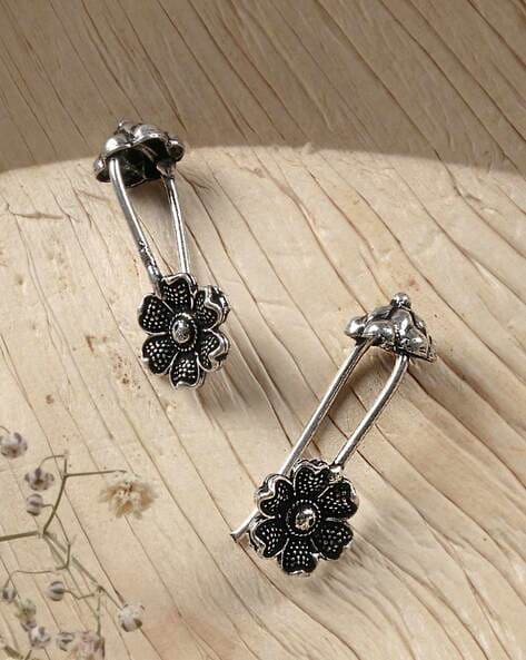 German Silver Oxidized Earcuff Earrings at Rs 110/pair in Ghaziabad | ID:  19546426688