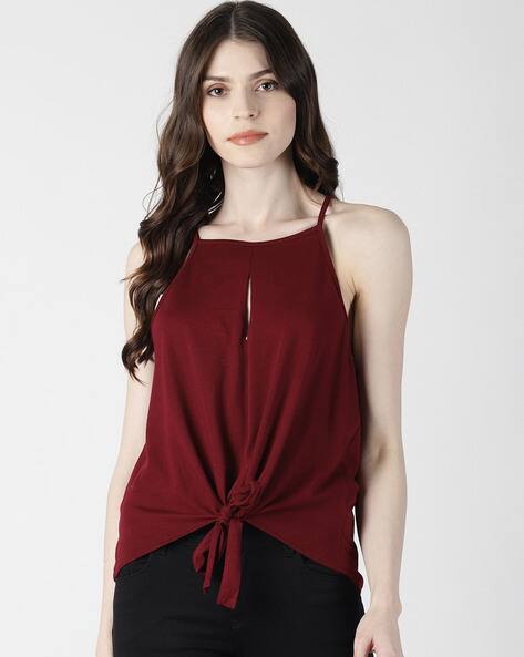 Buy Maroon Tops for Women by AARA Online | Ajio.com