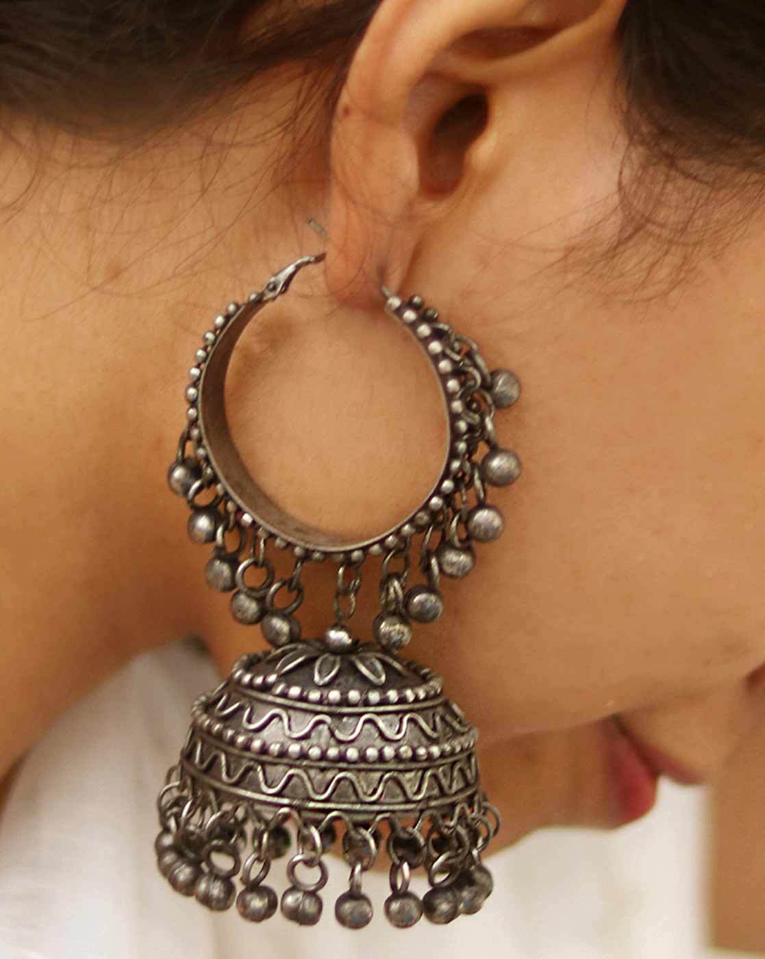 Coral hanging earrings, diamond jhumka ear ring,Pure silver south indian  jewelry 925 silver jewelry indian lyte weight jewelry-SHABURIS | Silver  jewellery indian, South indian jewelry, Hanging earrings