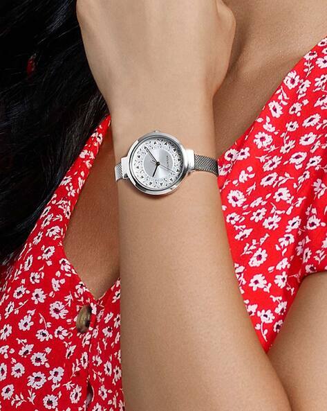 solid silver watch womens