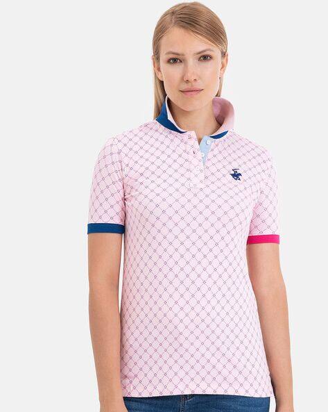 pink polo tee