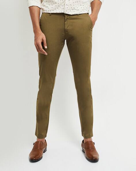 Buy Khaki Trousers \u0026 Pants for Men by 