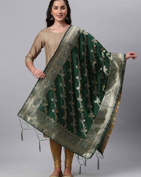 Floral Pattern Woven Dupatta Price in India