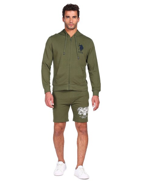 Olive green hotsell polo sweat suit