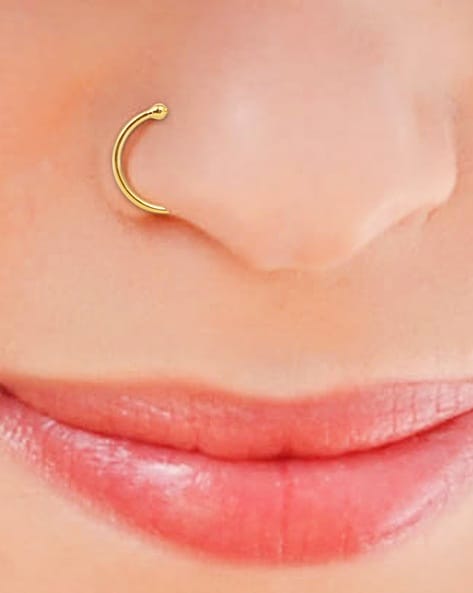 Gold clip on hot sale nose pin