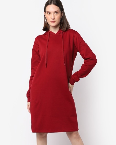 plain red t shirt dress