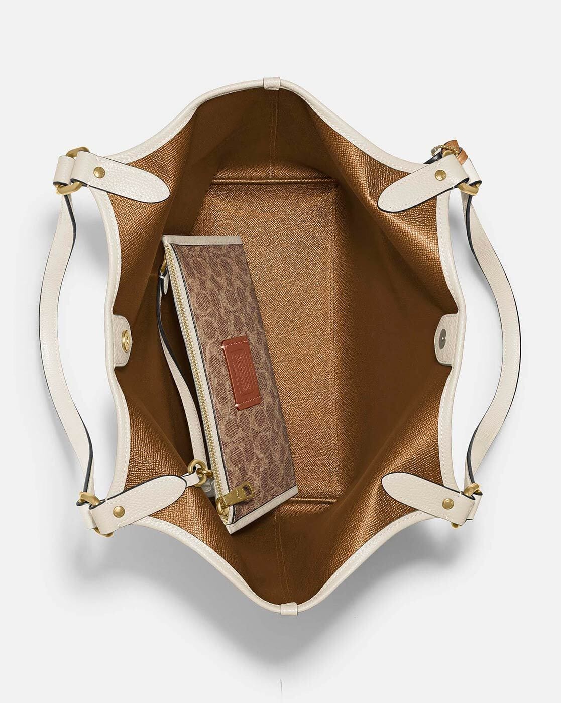 バッグ archive COACH llic Hand Bag Buy Coach Day Tote Bag with Zip Pouch | White Color Women