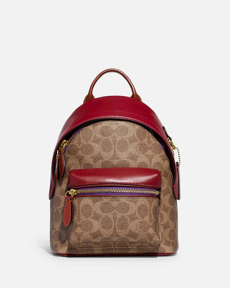 Coach hot sale backpack red