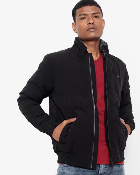 Buy Black Jackets u0026 Coats for Men by Fort Collins Online | Ajio.com