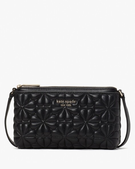 Buy KATE SPADE Bloom East West Quilted Crossbody Bag | Black Color Women |  AJIO LUXE