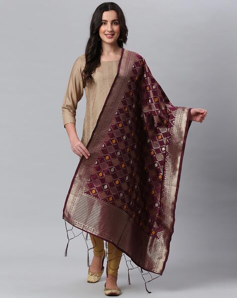 Geometric Printed Regular  Dupatta Price in India