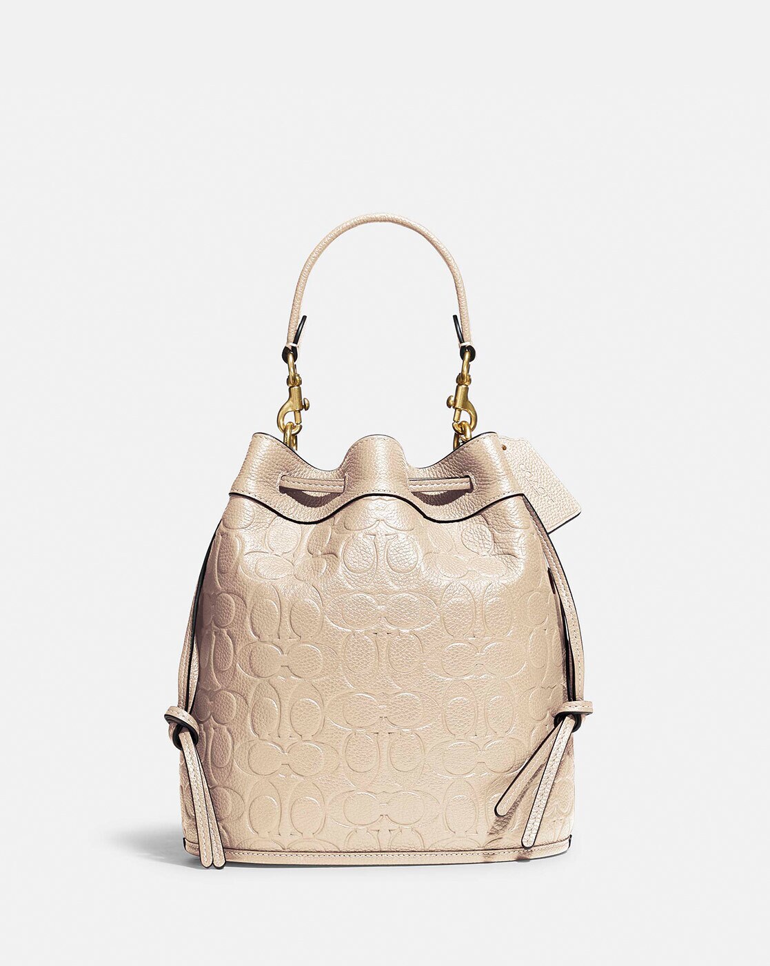 COACH FIELD BUCKET BAG WITH COLORBLOCK QUILTING AND COACH BADGE –