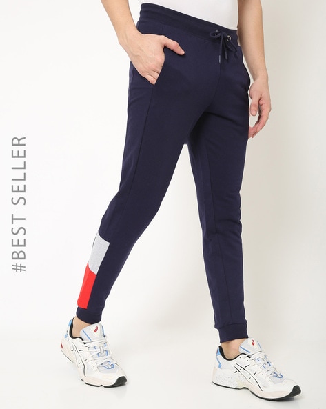 Buy Men Slim Fit Joggers with Elasticated Waistband Online at Best