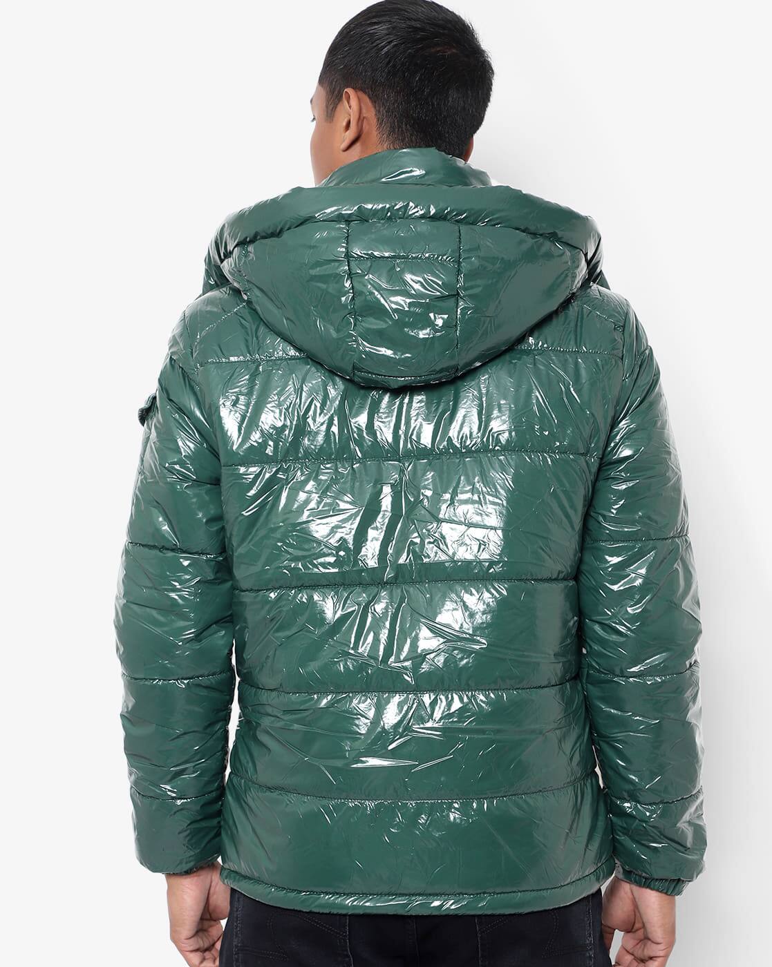 Red tape teal quilted hooded jacket Outlet