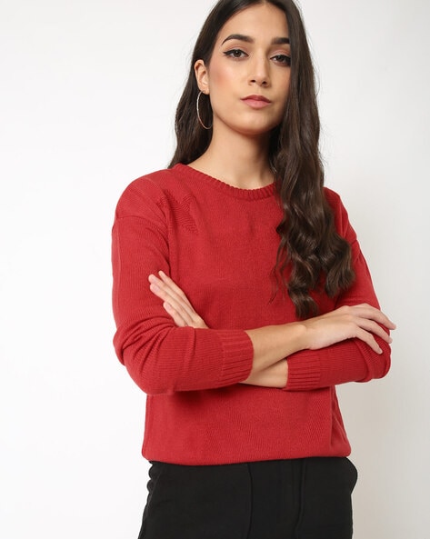 ladies red sweater