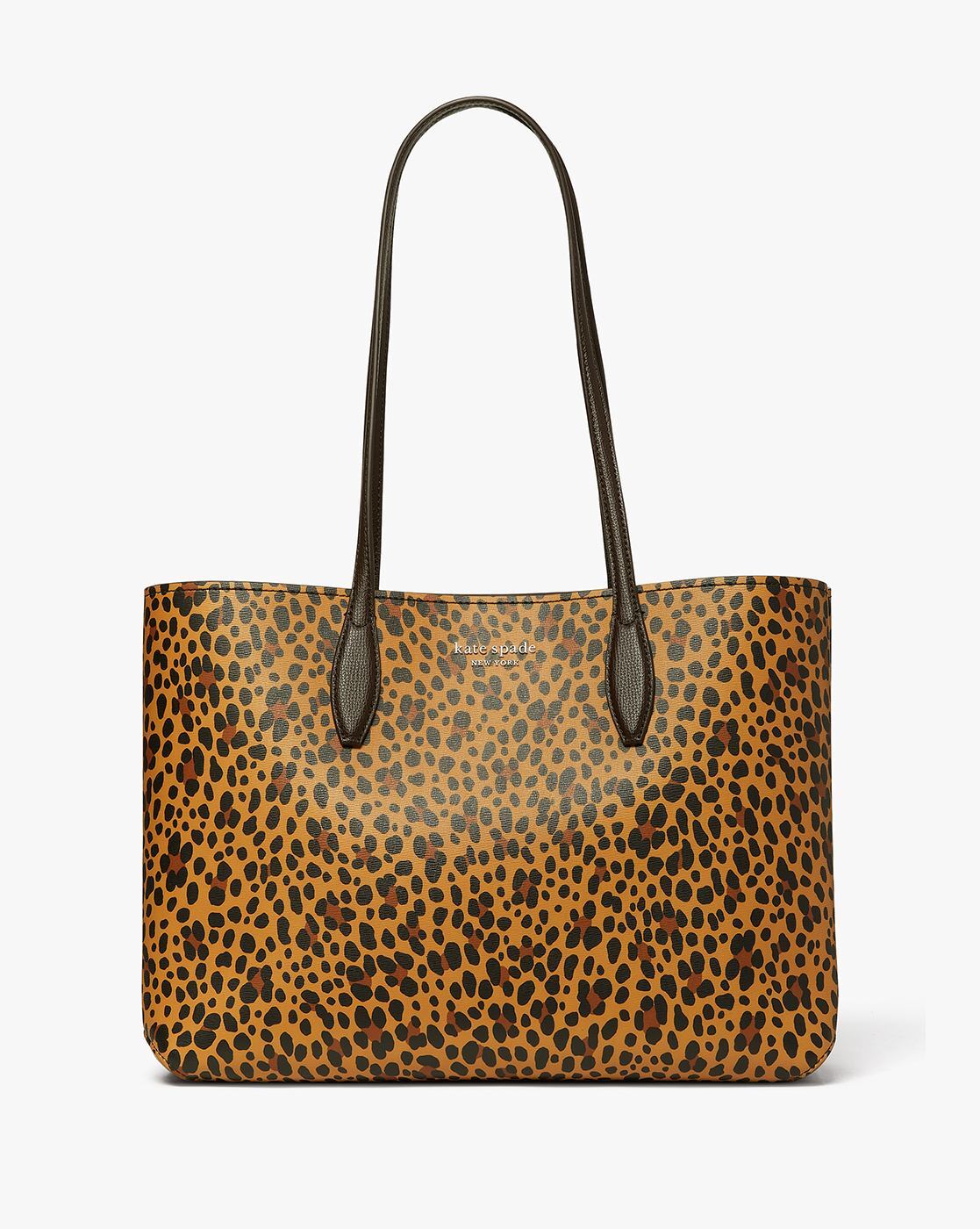 Buy KATE SPADE All Day Leopard Print Large Tote Bag | Yellow Color Women |  AJIO LUXE