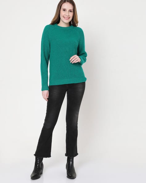 emerald green ladies jumper
