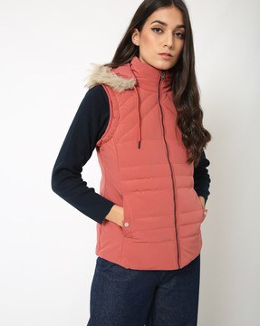 ladies winter half jacket