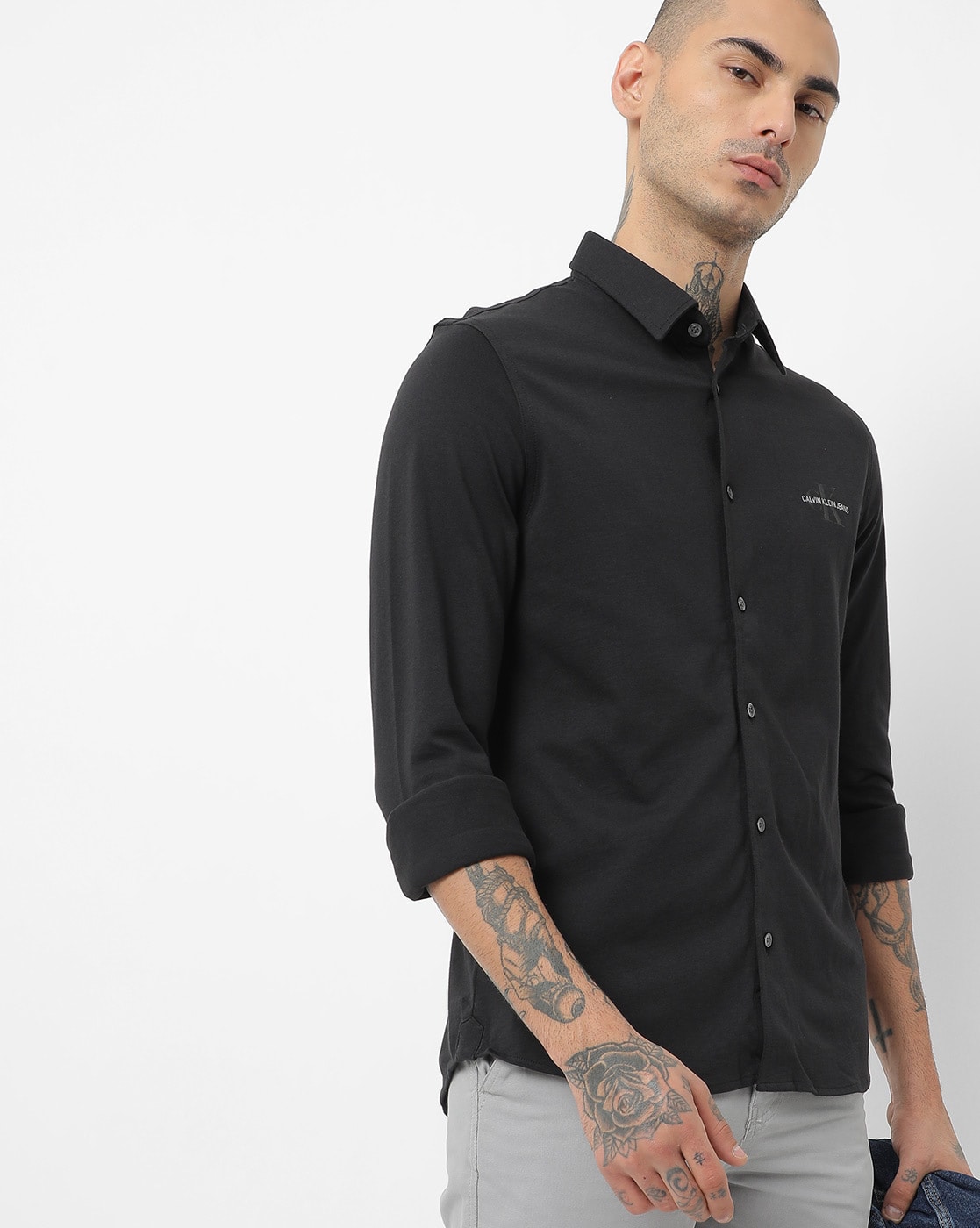 Buy Black Shirts for Men by Calvin Klein Jeans Online