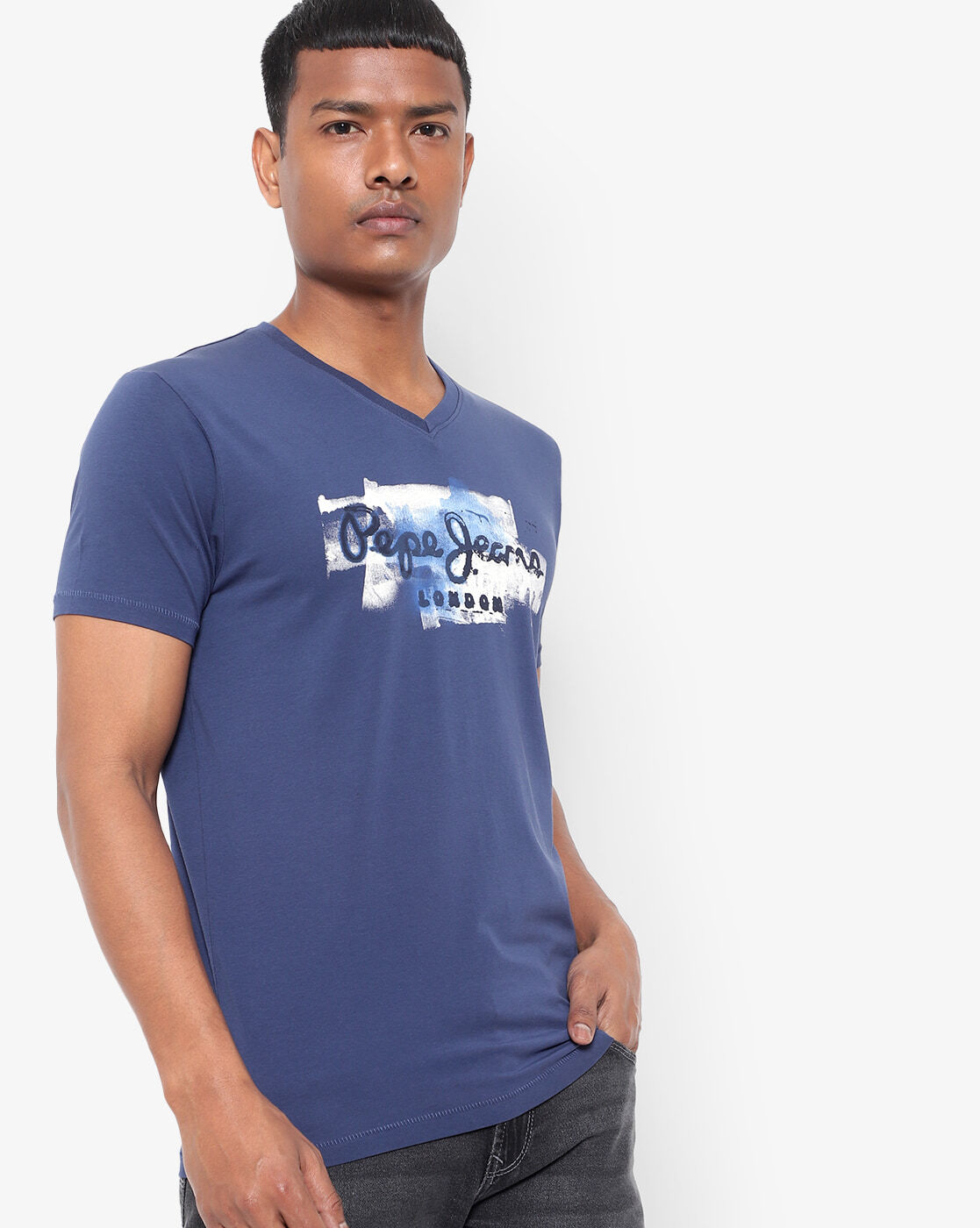 Buy Blue Tshirts for Men by Jeans Online Pepe