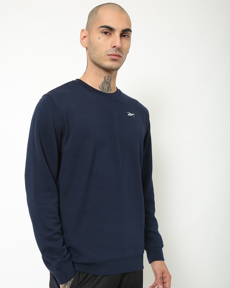 reebok navy blue sweatshirt