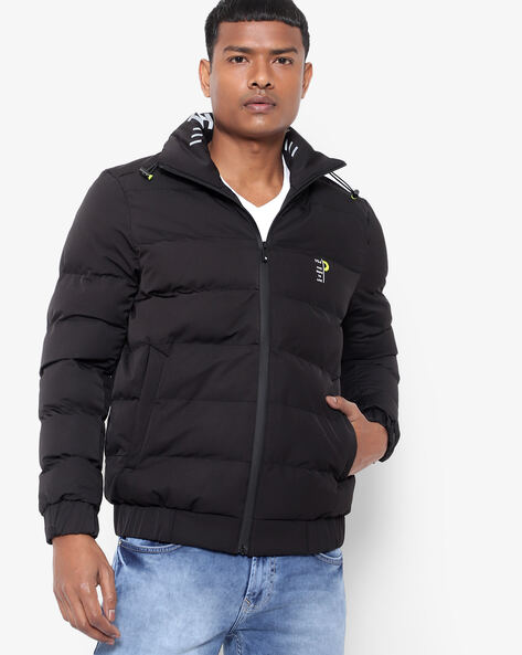 lacoste black down jacket