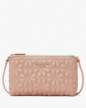 Buy KATE SPADE Bloom East West Quilted Pouch Wristlet | Beige Color Women |  AJIO LUXE