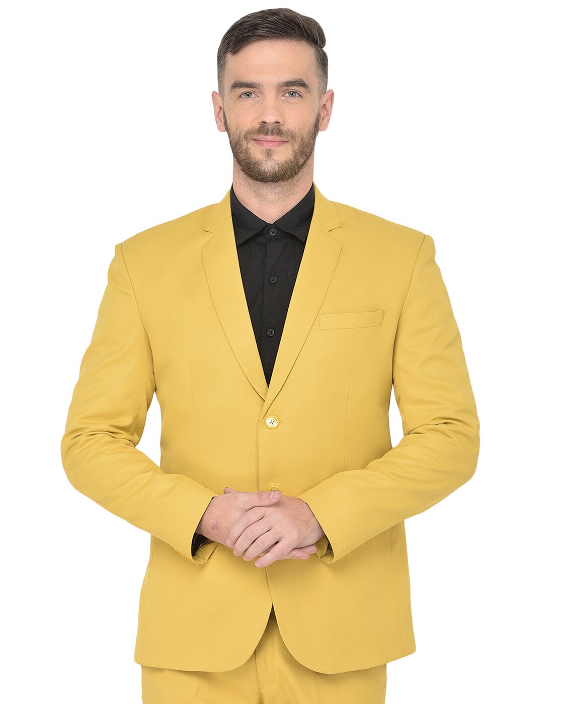 yellow suit blazer