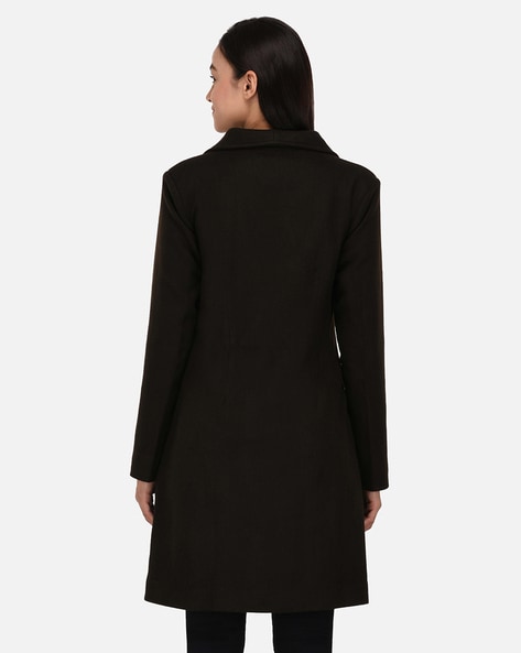 Maxi black sales wool coat