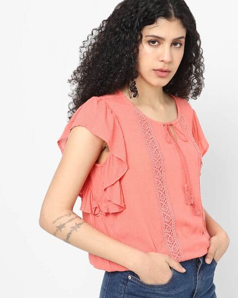Buy Coral Pink Shirts, Tops \u0026 Tunic for 